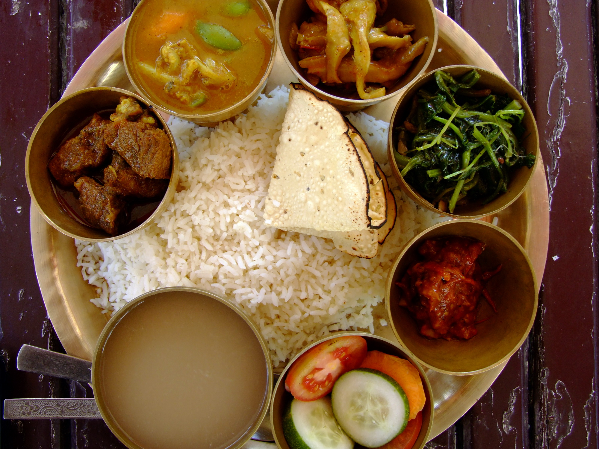 Food From Nepal Dal Bhat the Tourist Version 