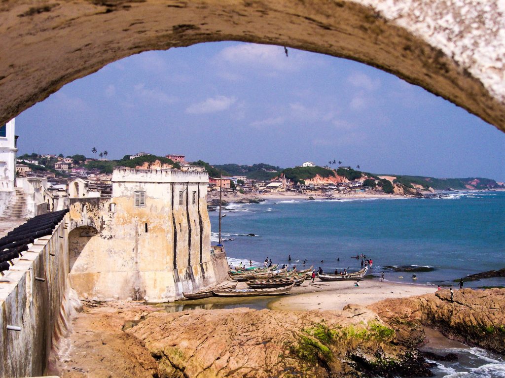 A View of the Gold Coast in Ghana - photograph